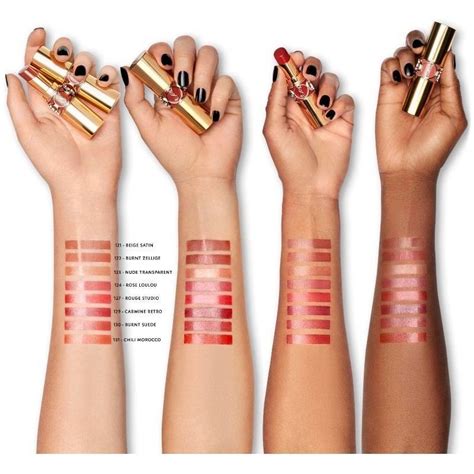 yves saint laurent rouge volupte shine lipstick swatches|rouge volupte shine lipstick balm.